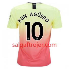 Manchester City Fodboldtrøjer Kun Aguero 10 3. sæt 2019/20 Kort ærmer